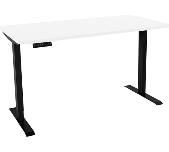 Стол с регулировкой высоты LuxAlto 2AR2 черный/ ЛДСП белый, 120x60 34140 1