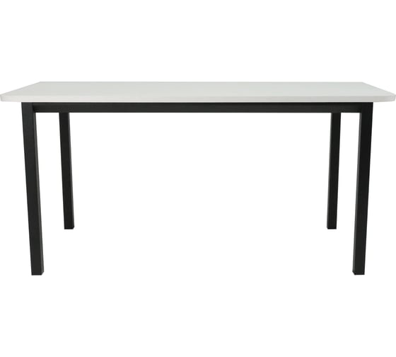 Стол офисный LuxAlto ST50 черный/ ЛДСП белый, 180x80 34608 1