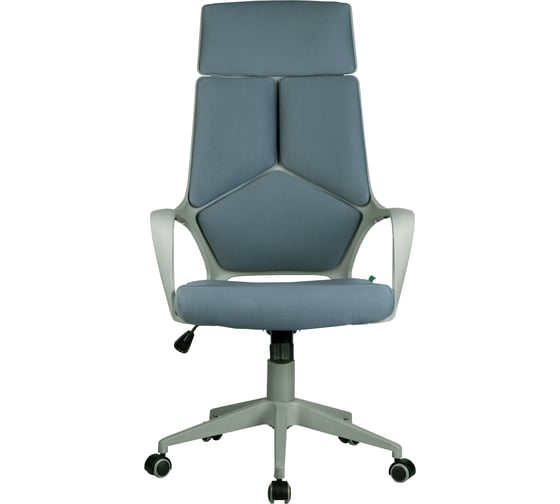 Кресло RIVA Chair RCH 8989 серый пластик, синяя ткань 287 УЧ-00000685