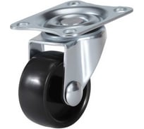 Колесо поворотное Brante 30 мм, черный пластик, комплект 4 колеса 658977