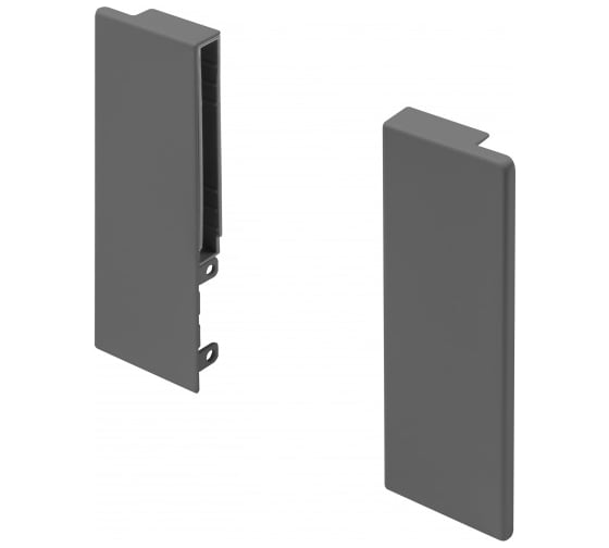 Соединитель фасада GTV, внутренний, для AXIS PRO со стеклянными боковинами, для среднего ящика 116 мм, антрацит PB-AXISPRO-GLASS-WEWMOCB 1