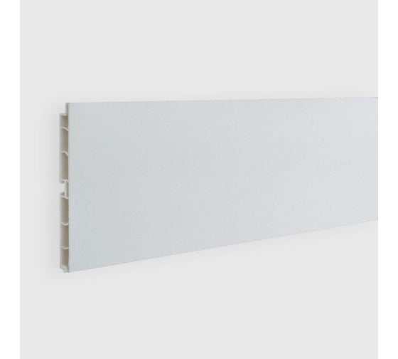 Цоколь кухонный ООО ДЕКОПЛИНТ ПВХ-100мм (001м) Белый, 3м 0158 1