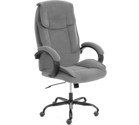 Кресло Tetchair OREON metalBL велюр, серый, 29 25043 1