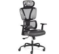 Кресло Tetchair iCobra ткань/иск. кожа, черный/серый 24848