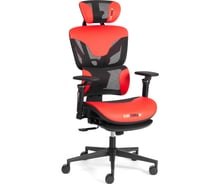 Кресло Tetchair KingCobra иск. кожа/сетка, черный/красный 24849