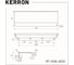 Ручка торцевая Kerron 1056/1197 мм, матовый черный RT-006-1200 BL 4