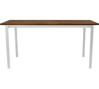 Стол офисный LuxAlto ST45 белый/ ЛДСП коричневый дуб, 180x80 34577
