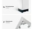 Стол офисный LuxAlto ST45 белый/ ЛДСП коричневый дуб, 180x80 34577 4