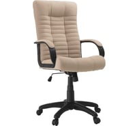 Кресло Фабрикант Атлантис ткань, Velur бежевый, ТГ, PL 680, PL-2, ролик ст. 4600812049127