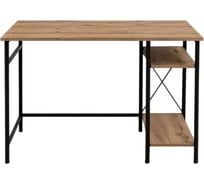 Стол офисный BRABIX SMART CD-018, ш1100*г600*в765мм, ЛОФТ, 2 полки, металл/ЛДСП бунратти, 641946