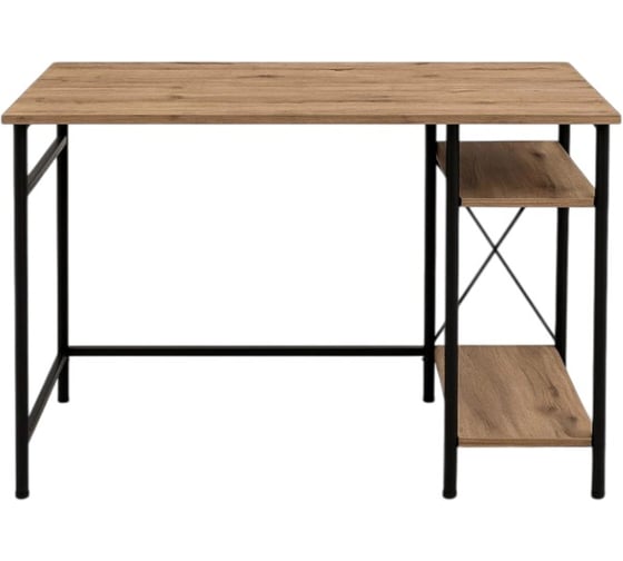 Стол офисный BRABIX SMART CD-018, ш1100*г600*в765мм, ЛОФТ, 2 полки, металл/ЛДСП бунратти, 641946 1