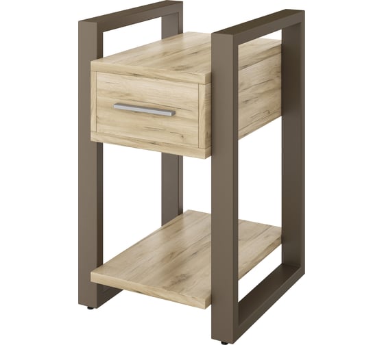 Тумба Монолит м/к цвета латте (450х750х460) (ЛТ01_1+MON,LT-01,К) Дуб крафт серый ЛТ01,58 1