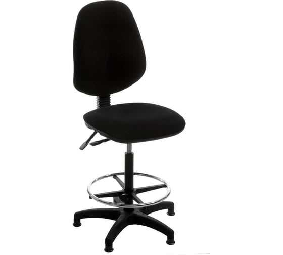 Кресло Фабрикант Регал HL Ткань, Мебельная, ТК-1(черный), О, крест. Лара 130 мм, б/подл, ринг база CH, ролик ст., BL 4600812051342 1