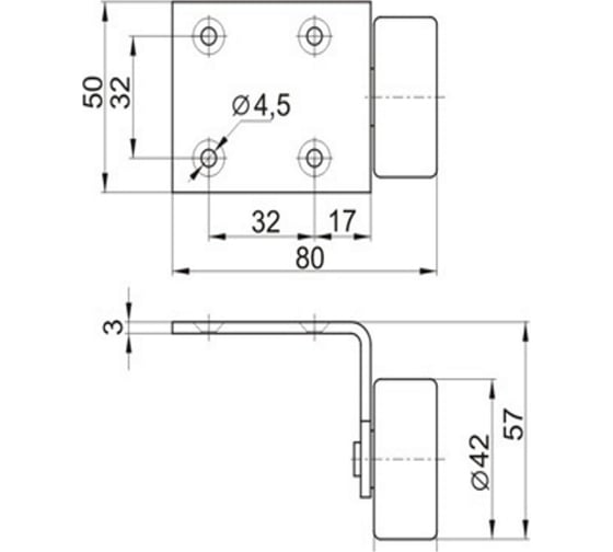 Колесная опора Brante 532 104303