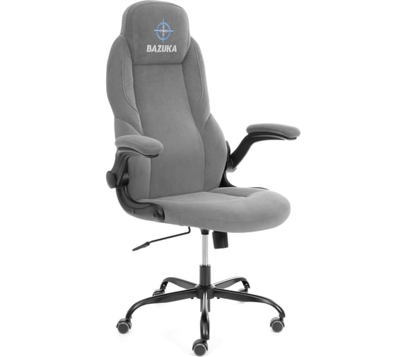 Кресло Tetchair BAZUKA metalBL велюр, серый, 29 25045 1