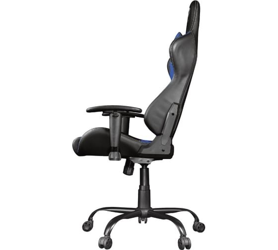 Игровое компьютерное кресло Trust GXT708B RESTO 24435 кожзам черно-синее Б0054952
