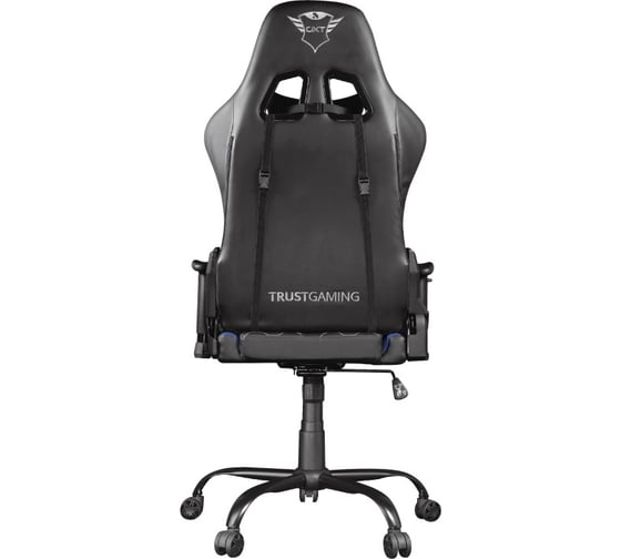 Игровое компьютерное кресло Trust GXT708B RESTO 24435 кожзам черно-синее Б0054952