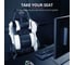 Игровое компьютерное кресло Trust GXT 708W RESTO 24434 кожзам черно-белое Б0054951 10