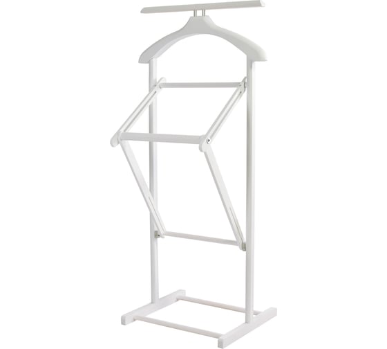 Вешалка костюмная складная Мебелик В 21Н белый 9623 1