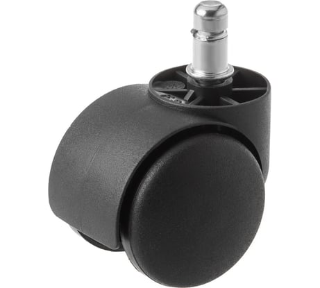 Мебельное колесо черное PWKs 50 штыревое крепление, 50 мм болт М11 А5 1005485