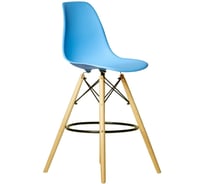 Стул барный DERSTUHL 110 Wood Bar, голубой DSL07.008