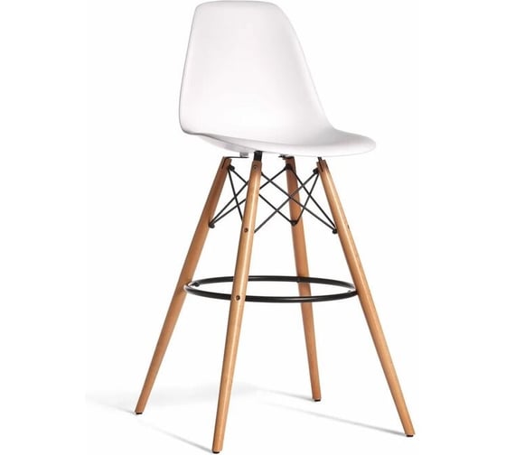 Стул барный DERSTUHL 110 Wood Bar, белый DSL07.001 1