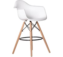 Стул-кресло барный DERSTUHL 330 Wood Bar, белый DSL08.001