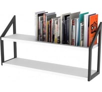 Стеллаж настенный-настольный Титан Мета Ангули 150х600, белый 4670026246735