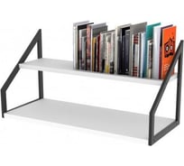 Стеллаж настенный-настольный Титан Мета Ангули 250х600, белый 4670026246711