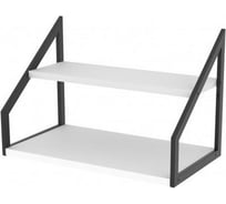 Стеллаж настенный-настольный Титан Мета Ангули 250х450, белый 4670026246728