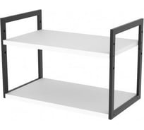 Стеллаж настенный-настольный Титан Мета Латус-10 (250х450), белый 4670026246766