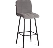 Барный стул Tetchair Medeo велюр, серый 24910
