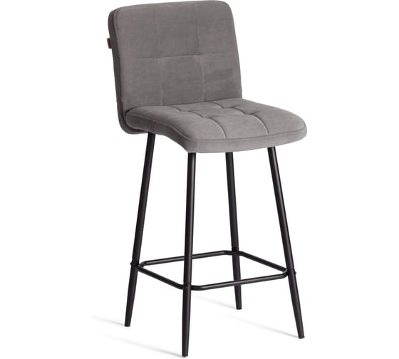 Полубарный стул Tetchair Medeo велюр, серый 24917 1