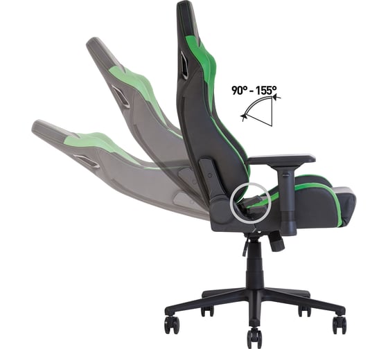 Геймерское кресло NOWY STYL HEXTER PRO R4D TILT MB70 ECO/02 BLACK/GREEN E-16936422