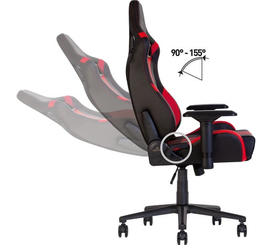 Геймерское кресло NOWY STYL HEXTER PRO R4D TILT MB70 ECO/03 BLACK/RED E-179391425
