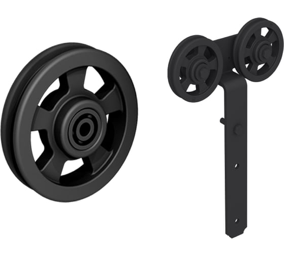 Комплект фурнитуры Valcomp Roc Design LOKI на 1 дверь, колесики с перфорацией 219-332