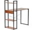 Письменный стол BRADEX Frame с полками, 100x45x110 см, дерево лофт, чёрный FR 0692 2