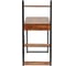 Письменный стол BRADEX Frame с полками, 100x45x110 см, дерево лофт, чёрный FR 0692 4