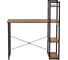 Письменный стол BRADEX Frame с полками, 100x45x110 см, дерево лофт, чёрный FR 0692 5
