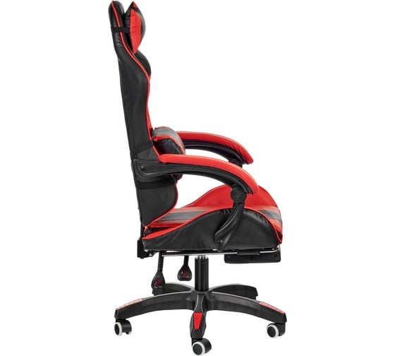 Игровое кресло BRADEX Alfa Pro с подножкой, чёрный-красный FR 0677
