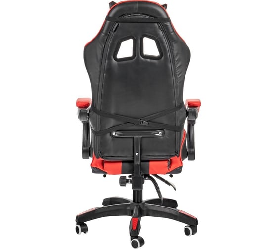 Игровое кресло BRADEX Alfa Pro с подножкой, чёрный-красный FR 0677