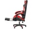 Игровое кресло BRADEX Alfa Pro с подножкой, чёрный-красный FR 0677 6