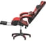 Игровое кресло BRADEX Alfa Pro с подножкой, чёрный-красный FR 0677 8