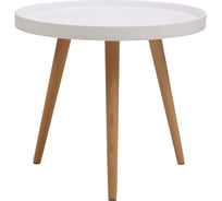 Кофейный столик BRADEX Aurora диаметр 50x44.5 см, белый FR 0791