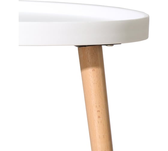 Кофейный столик BRADEX Aurora диаметр 50x44.5 см, белый FR 0791