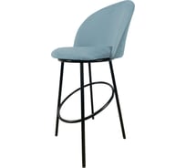 Стул полубарный M-GROUP небесно-серый, чёрные ножки 13155304