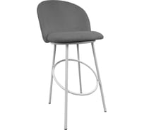 Стул полубарный M-GROUP серый, белые ножки 13155501