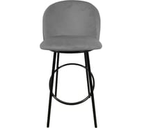 Стул полубарный M-GROUP серый, чёрные ножки 13155504