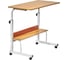 Многофункциональный стол BRADEX Isola 80x40x66-90 см, с полкой, светлое дерево, белый FR 0687 1