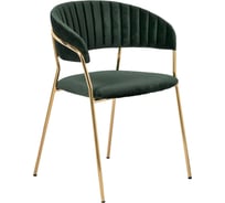 Стул BRADEX Turin зеленый с золотыми ножками FR 0558